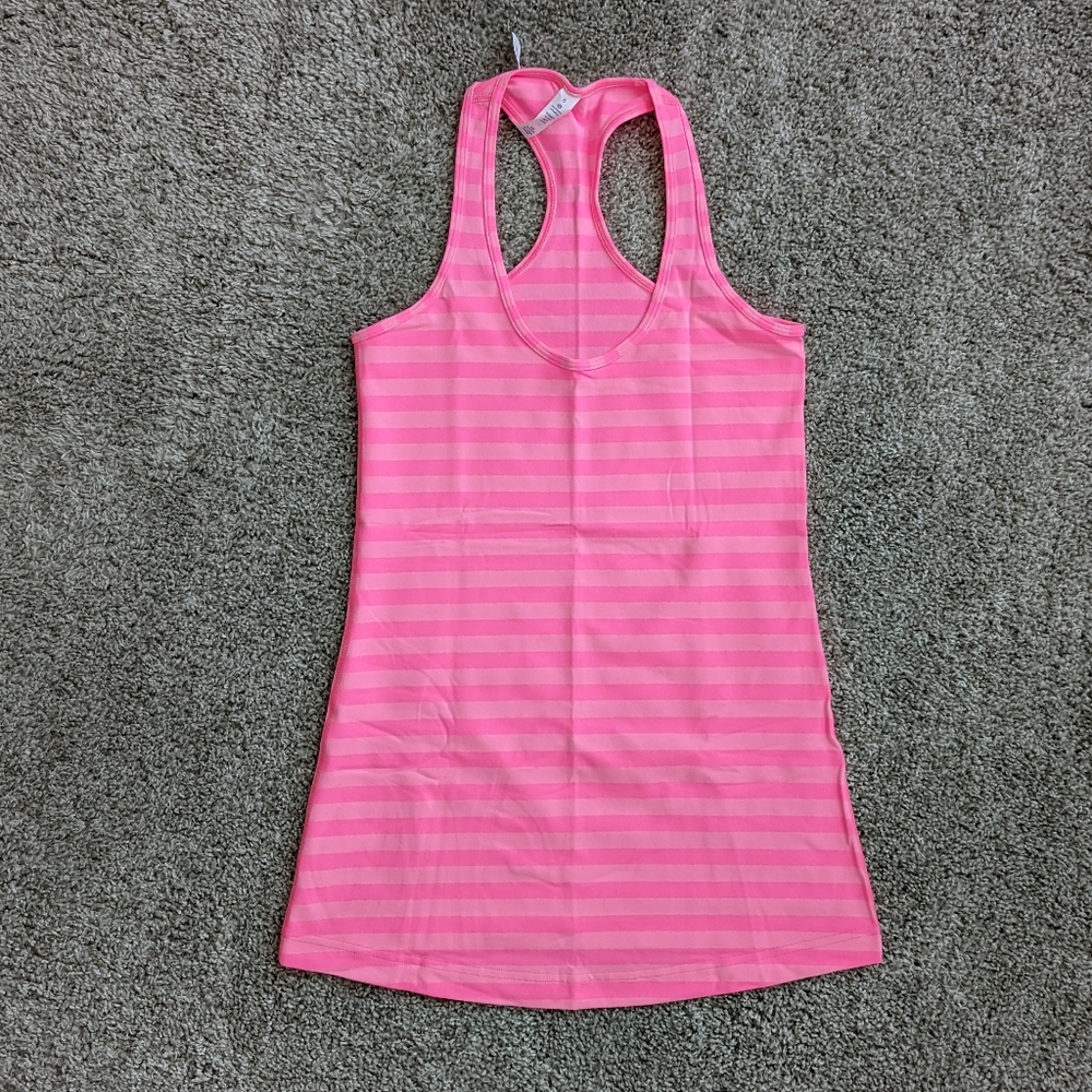 lululemon Cool Racerback - Hot Pink stripe